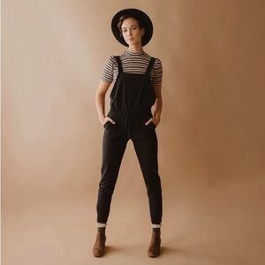 Albion Fit Black Classic Overall Jumpsuit